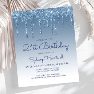 Paillettes de Luxe Budget Bleu Fête d'Anniversaire