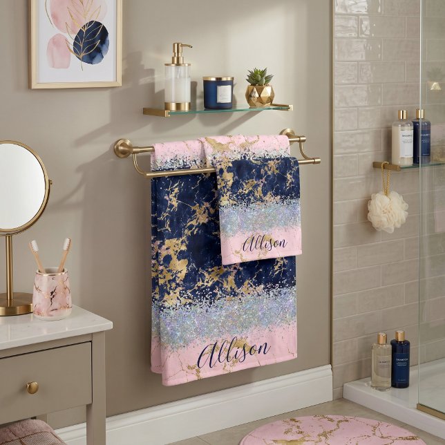 Paillettes et marbre personnalisés  (Créateur téléchargé)