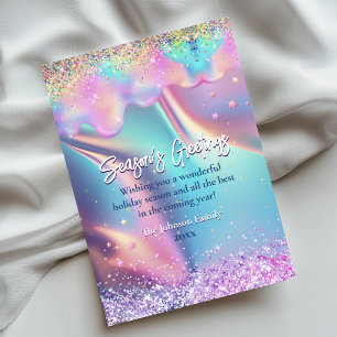 Paillettes gouttes holographiques chic Noël nouvel