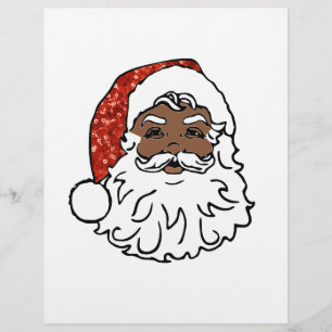 paillettes noir santa claus