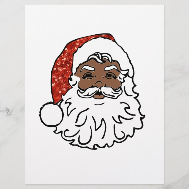 paillettes noir santa claus (Devant)