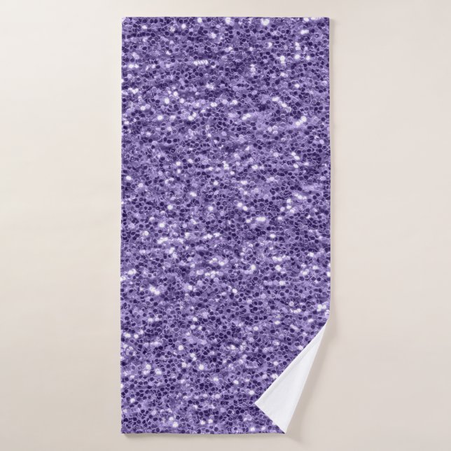 Paillettes violet ultra violet (Serviette de bain)