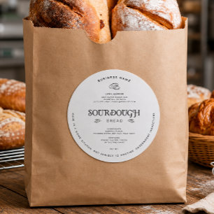 Pain au levain Étiquette de loi de cottage moderne