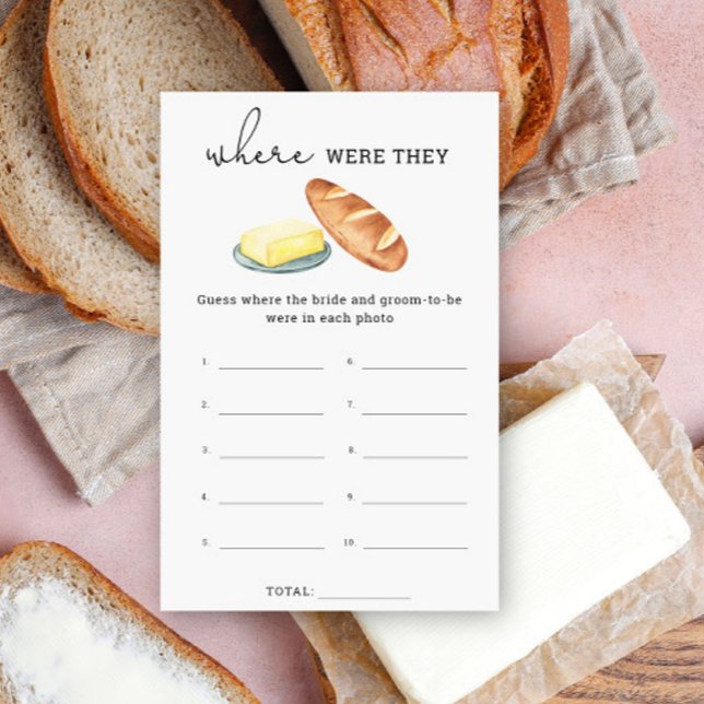 Pain & Beurre, Où étaient-ils le jeu de douche nup (Créateur téléchargé)