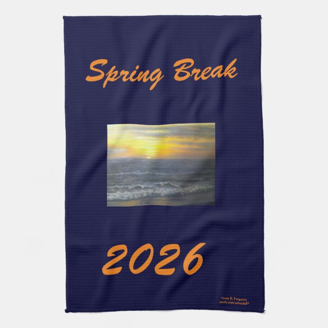 "PAIN DE PRINTEMPS 2026 SERVIETTE DE CUISINE OCEAN (Vertical)