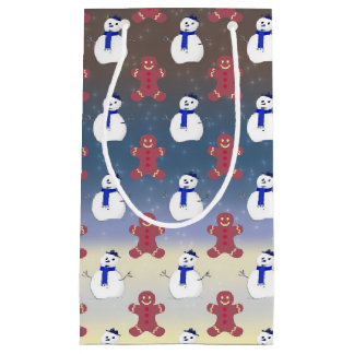 Pain d'épice Hommes et Snowmen, Sac cadeau de Noël