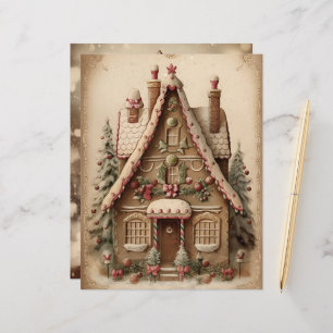 Pain d'épice Maison de Noël Papier à grattoir