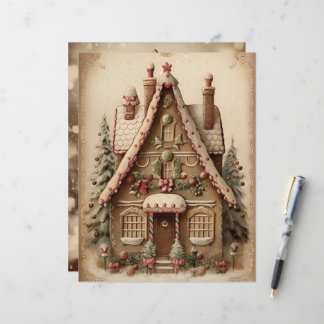 Pain d'épice Maison de Noël Papier à grattoir