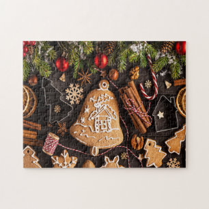 Pain d'épice pour Noël Fête Jigsaw Puzzle