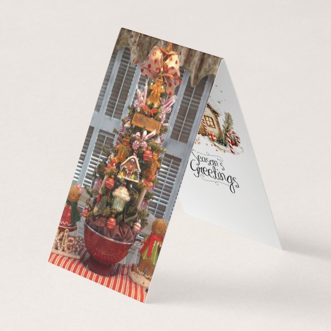 Pain d'épices Arbre de cuisine et Carte de recette (Devant)