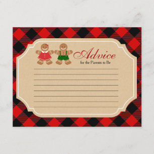 Pain d'épices Carte de conseil pour les fêtes de g