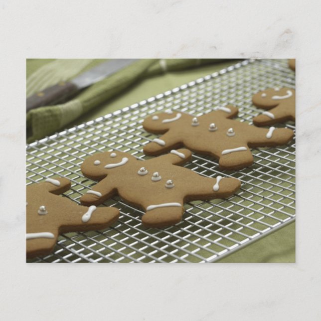 Pain d'épices Cookie Cartes de Noël et Stickers (Devant)
