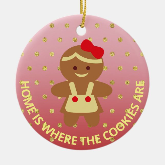 Pain d'épices Cookie Chef Ornement de Noël (Devant)
