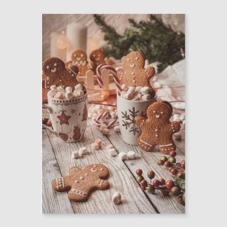 Pain d'épices Cookie-Coca chaud 5" x 7" Carte magn