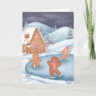 Pain d'épices de Noël Hommes Carte de patinage