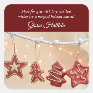 Pain d'épices fait maison Cookies de Noël Stickers