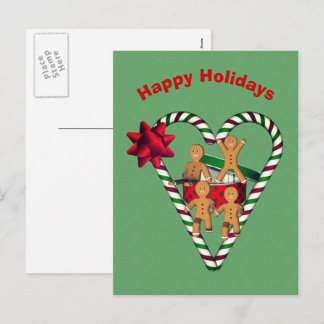 Pain d'épices Hommes Noël Carte postale