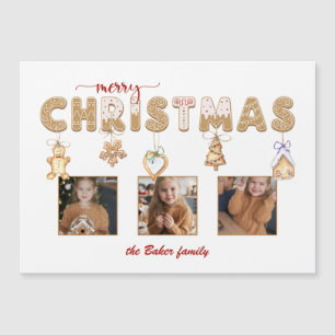 Pain d'épices mignon Joyeux Noël Multiphoto