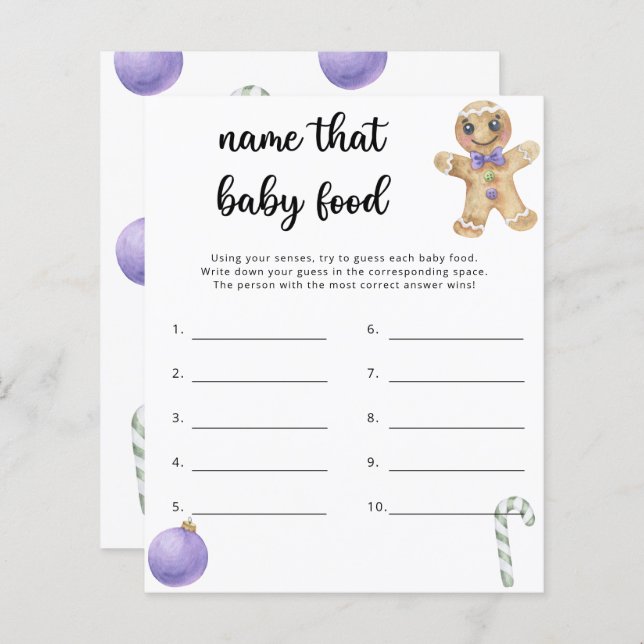 Pain d'épices - Nom de l'aliment pour bébé (Devant / Derrière)