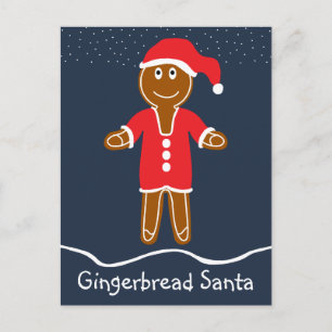 Pain d'épices Père Noël Christmas Holiday Carte po