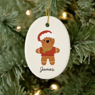 Pain d'épices personnalisé homme ornement de Noël