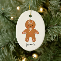 Pain d'épices personnalisé homme ornement de Noël
