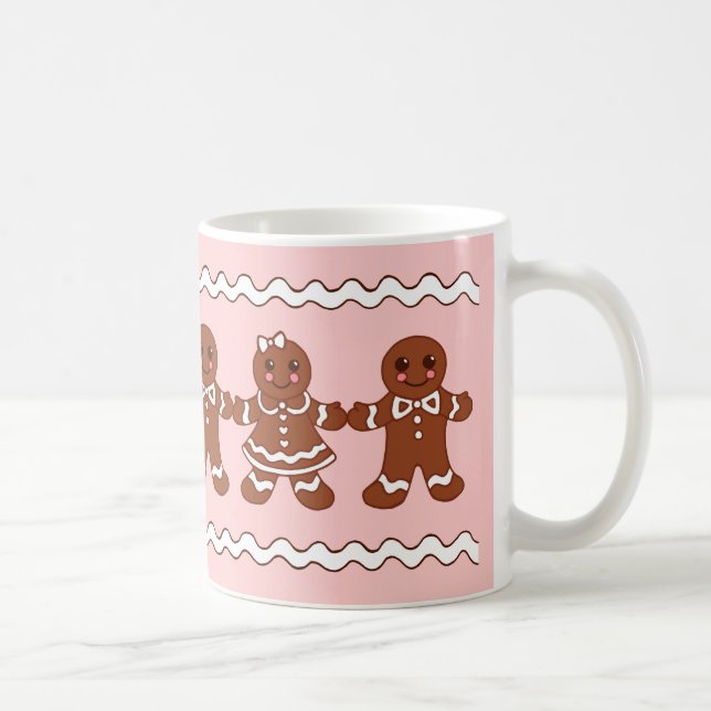 Pain d'épices rose Café de Noël Mug (Droite)