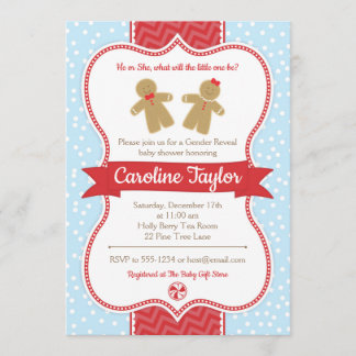 Pain d'épices Sexe Révéler Baby shower Invitation