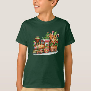 Pain d'épices Train de vacances Garçons T-shirt