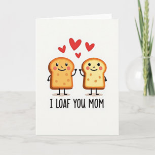 Pain du cœur amour mère carte