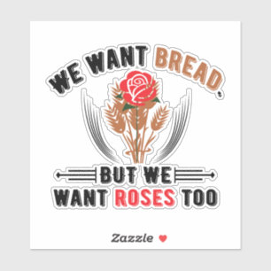 Pain et autocollant rose