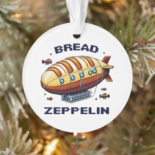 Pain Zeppelin - Pixel Art Airship Retro Design (Arbre)