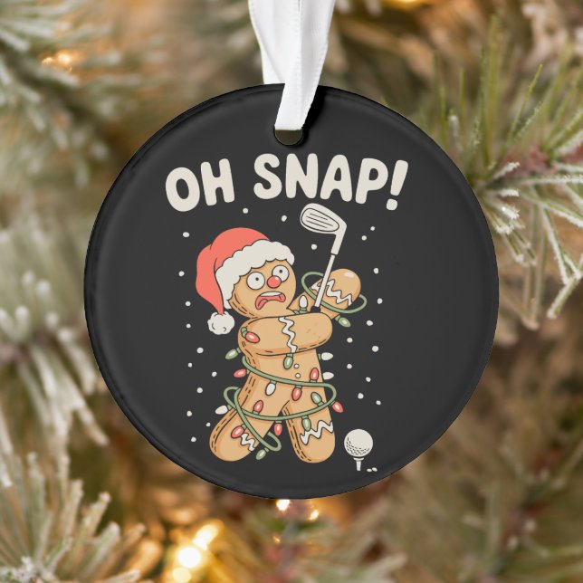 Pains d'épice de Noël Oh Snap Cookie Golf Golfeur (Arbre)