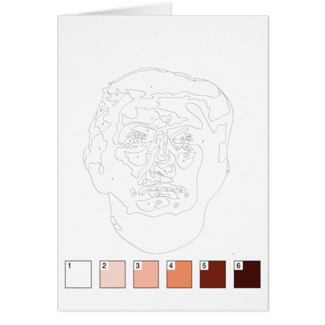 Paint By Numbers Card : Donald Trump (Devant)