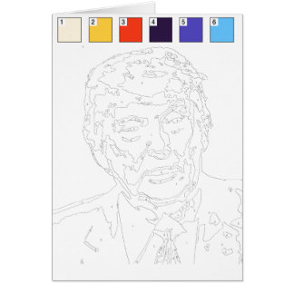 Paint by Numbers Card : Donald Trump 2