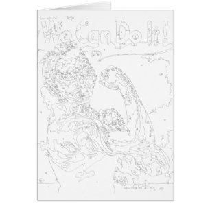 Paint By Numbers Carte : Rosie the Riveter