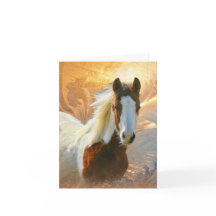 Paint Horse Gold Merci Cartes