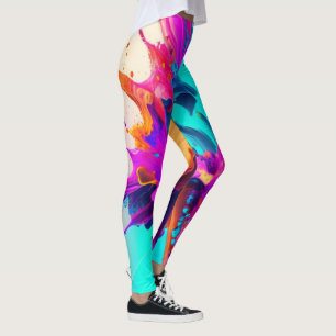 Paint splatter legging