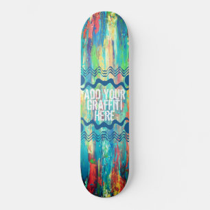 Paint Streak Skateboard Deck