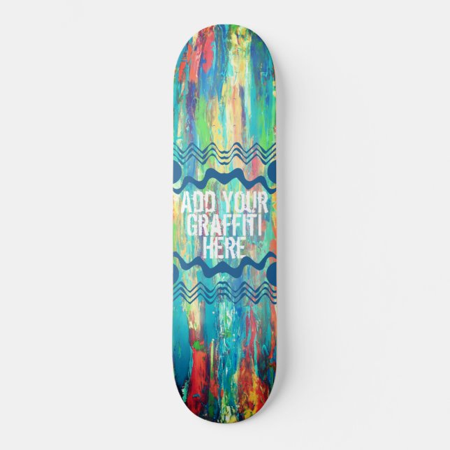 Paint Streak Skateboard Deck (Recto)