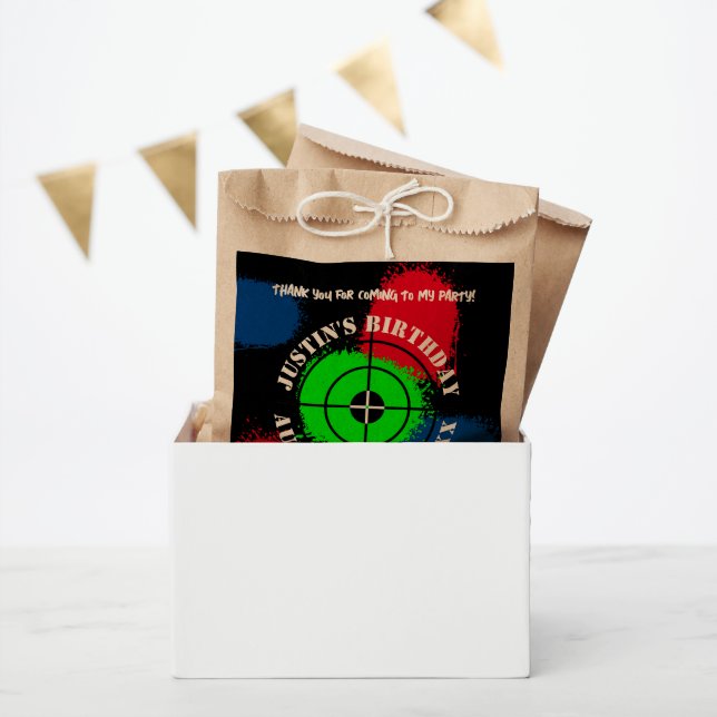 Paintball Anniversaire fête sacs pour gâteries (Fête)