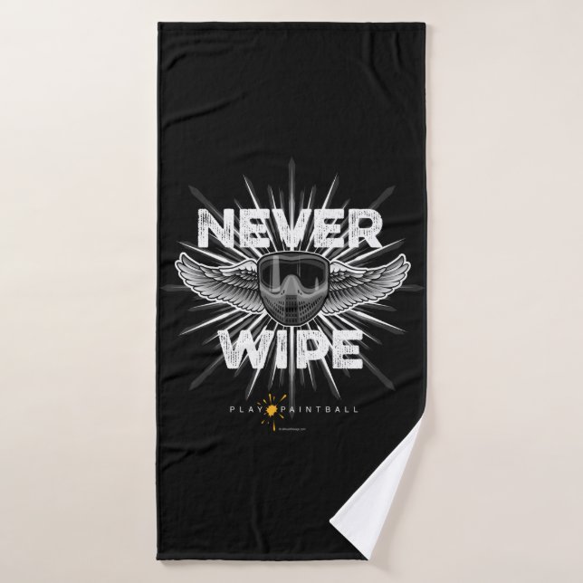 Paintball ne jamais essuyer ensemble de serviettes (Serviette de bain)