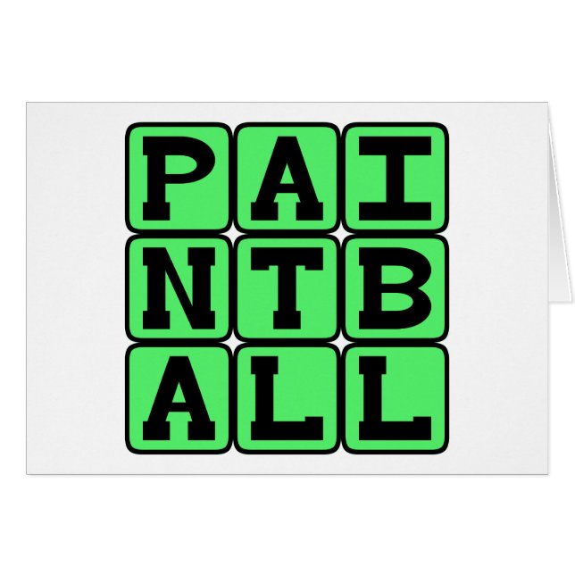 Paintball, Sports (Devant horizontal)