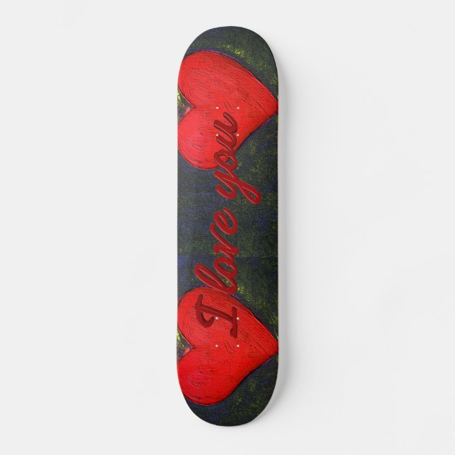 Painted Heart Skateboard (Recto)