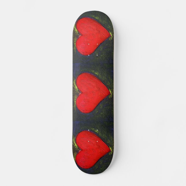 Painted Heart Skateboard (Recto)