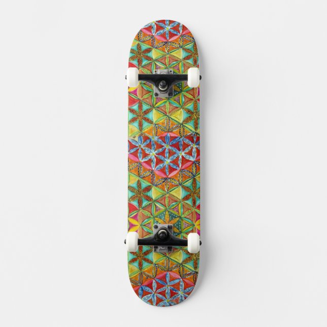 Painted Stars Skateboard (Recto)