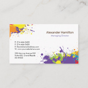 Painting Company, peintre, artiste, carte de