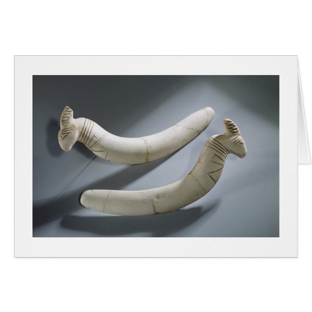 Paire de castagnettes, période thinite (hippopotam (Devant horizontal)