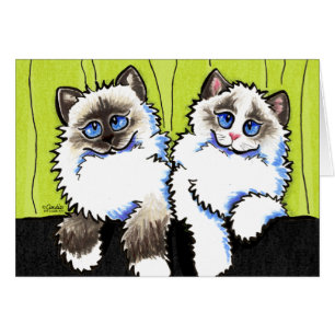 Paire de chats Ragdoll de poupées Off-Leash Art™