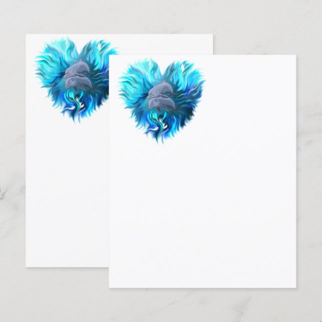 Paire de dauphins (Devant / Derrière)